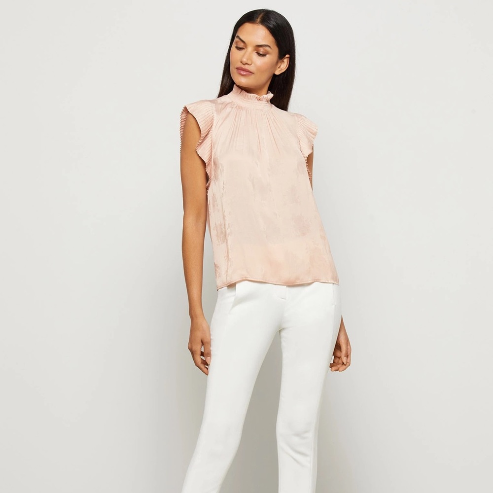 BCBG MaxAzria Sleeveless Flutter Top NWT XS